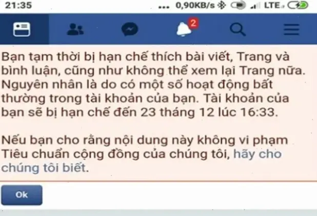 Hiểu Về Lỗi Chặn Like Trên Facebook
