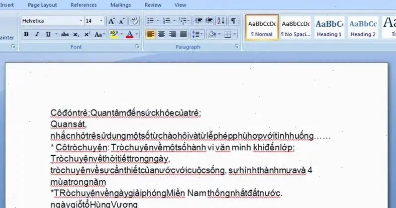 Hiểu Về Lỗi Dính Chữ Trong Word Và Lý Do Nó Xảy Ra
