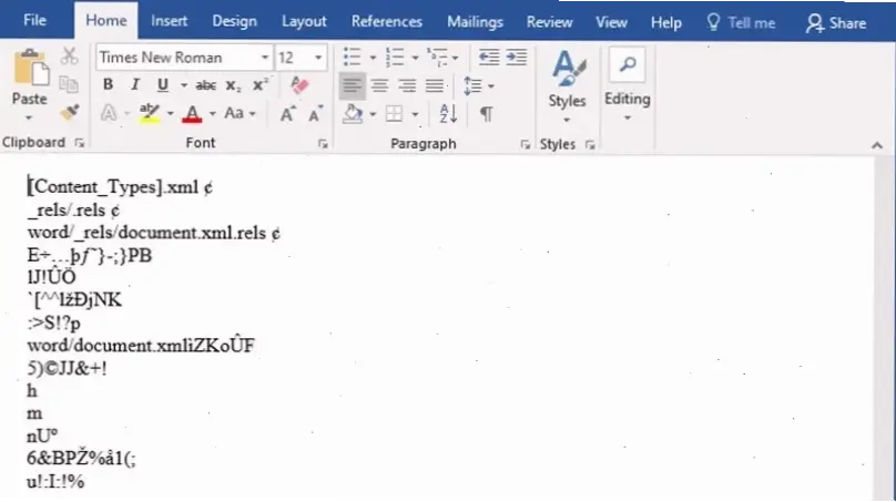 Hiểu Về Lỗi File Word Bị Mã Hóa