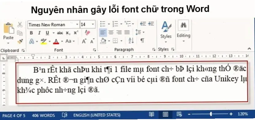 Hiểu về lỗi font chữ trong Word Online