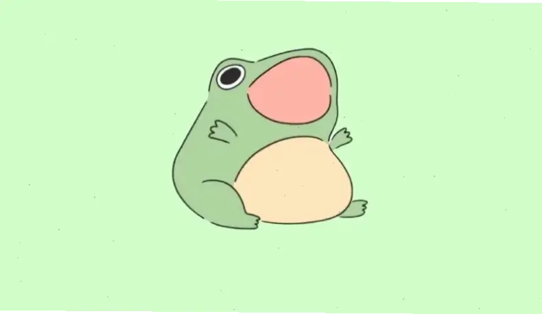 Chú ếch xanh cute này mang đến niềm vui bất tận, biểu tượng dễ thương cho ngày mới tràn đầy năng lượng tích cực!