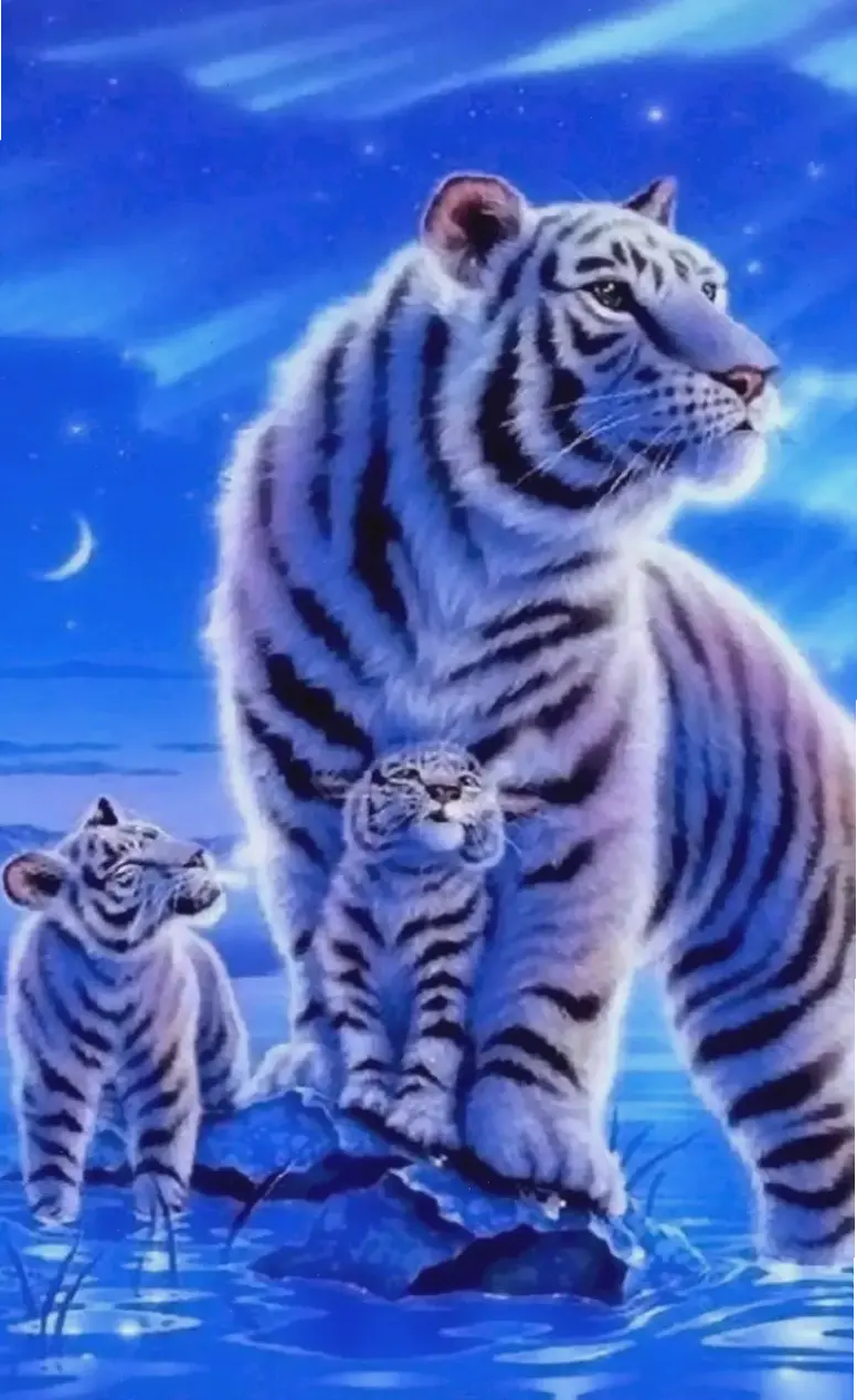 Hình ảnh con hổ dễ thương này mang vẻ mạnh mẽ xen lẫn nét dễ mến, khiến ai cũng phải xuýt xoa và yêu thích ngay từ cái nhìn đầu tiên!