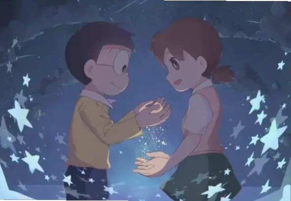 Hình ảnh Nobita và Shizuka: Khoảnh khắc dễ thương từ Doraemon, gợi nhớ tuổi thơ đầy phiêu lưu và tình bạn chân thành!