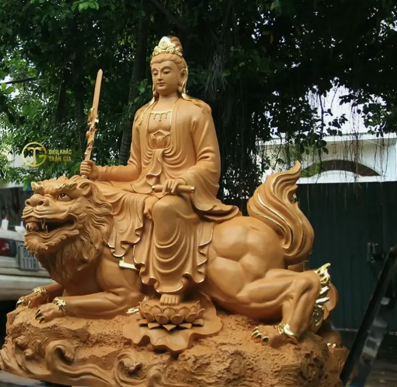 Hình ảnh Phật Văn Thù 4K sắc nét, truyền tải trí tuệ sâu sắc và vẻ đẹp tâm linh.