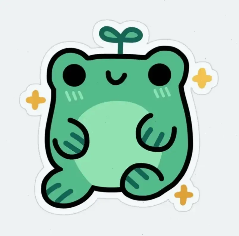 Hình avatar con ếch dễ thương này sẽ khiến bạn mỉm cười mỗi ngày, với vẻ mặt ngộ nghĩnh và đầy năng lượng vui tươi!