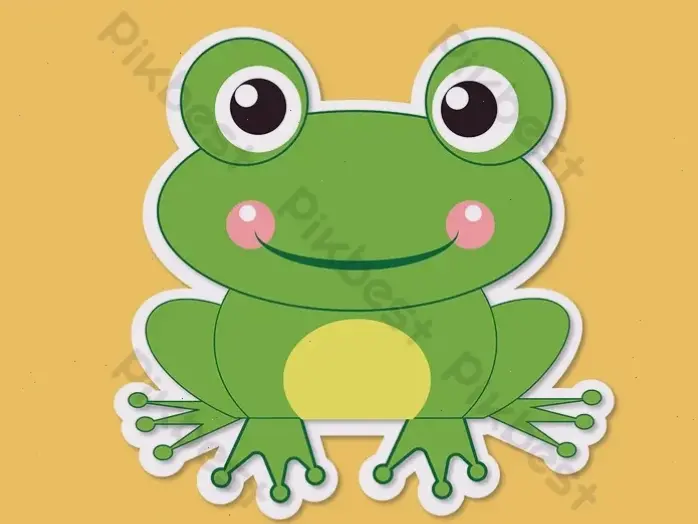 Con ếch cartoon dễ thương đang nhảy múa vui nhộn, mang lại nụ cười rạng rỡ cho mọi lứa tuổi!