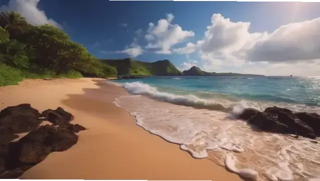 Hình nền biển xanh Hawaii: Cảm nhận làn nước trong vắt và nắng vàng rực rỡ, thiên đường gần ngay.