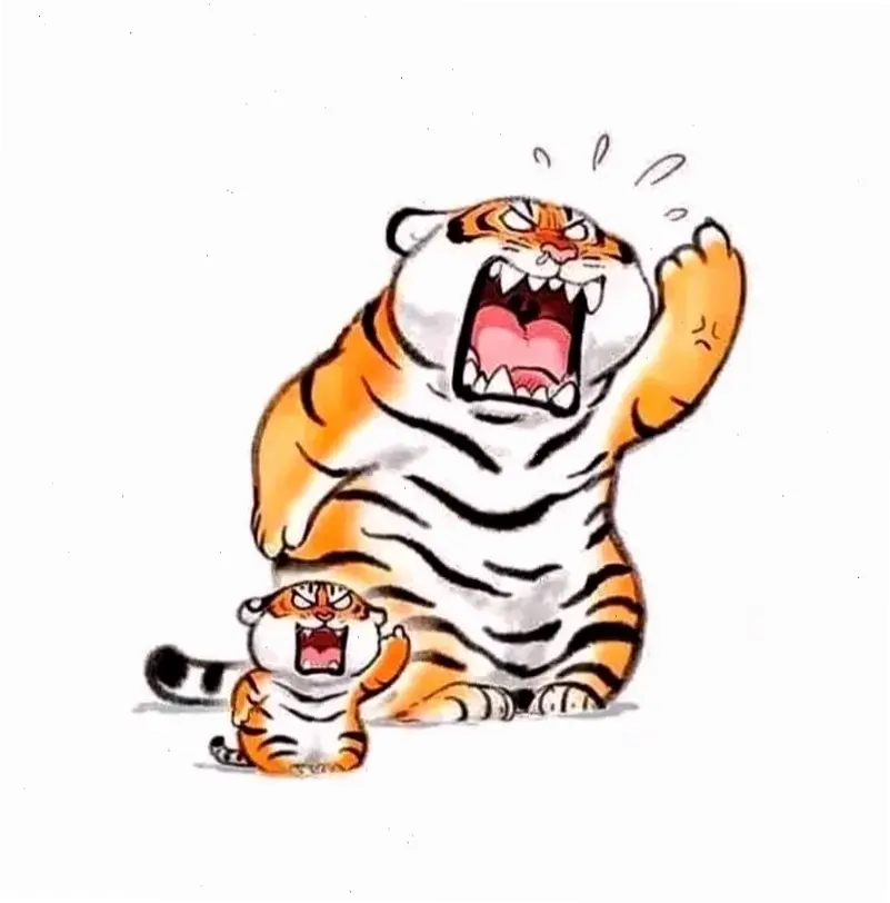 Experience the adorable charm of this cute tiger wallpaper – perfect for adding playful vibes to your device!