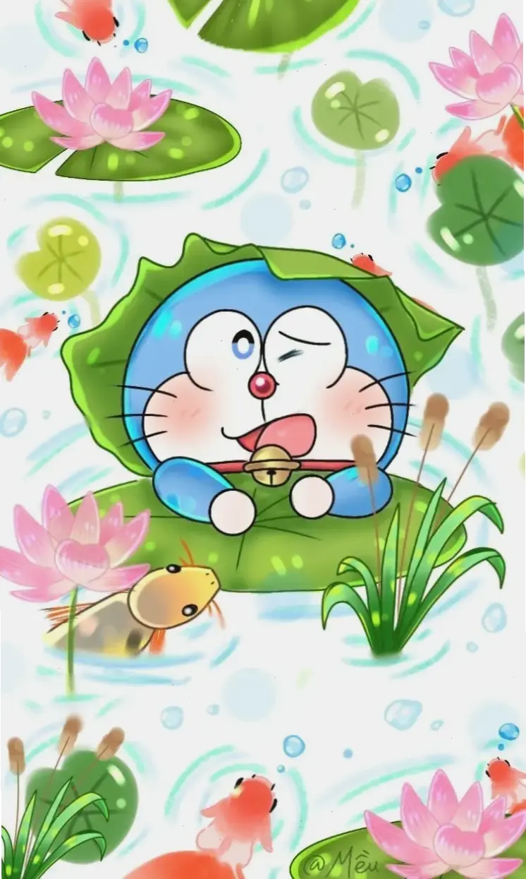 Hình nền Doraemon chibi dễ thương, biến màn hình điện thoại bạn thành thế giới hoạt hình vui nhộn và sáng tạo!