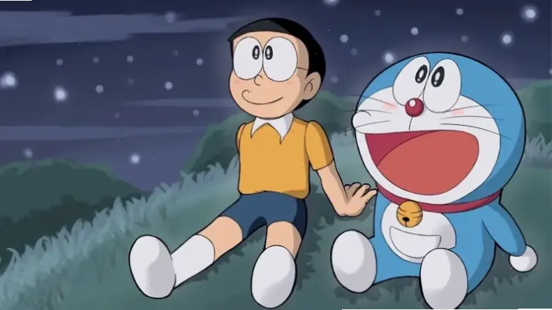 Khám phá thế giới dễ thương của Doraemon và Nobita qua hình nền đáng yêu này, mang niềm vui anime đến màn hình bạn!