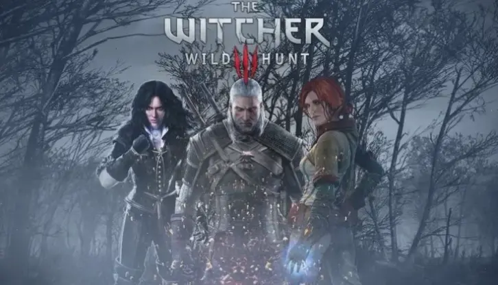 Hình nền game nghệ thuật từ The Witcher, kết hợp phong cách độc đáo và sáng tạo để làm đẹp không gian kỹ thuật số.