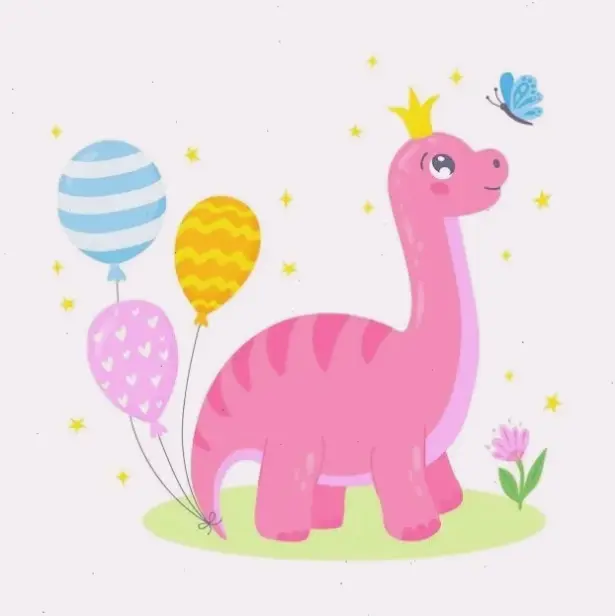 Hình nền khủng long hồng cute mang đến sự dễ thương và vui tươi, biến màn hình bạn thành thế giới cổ tích đầy màu sắc!