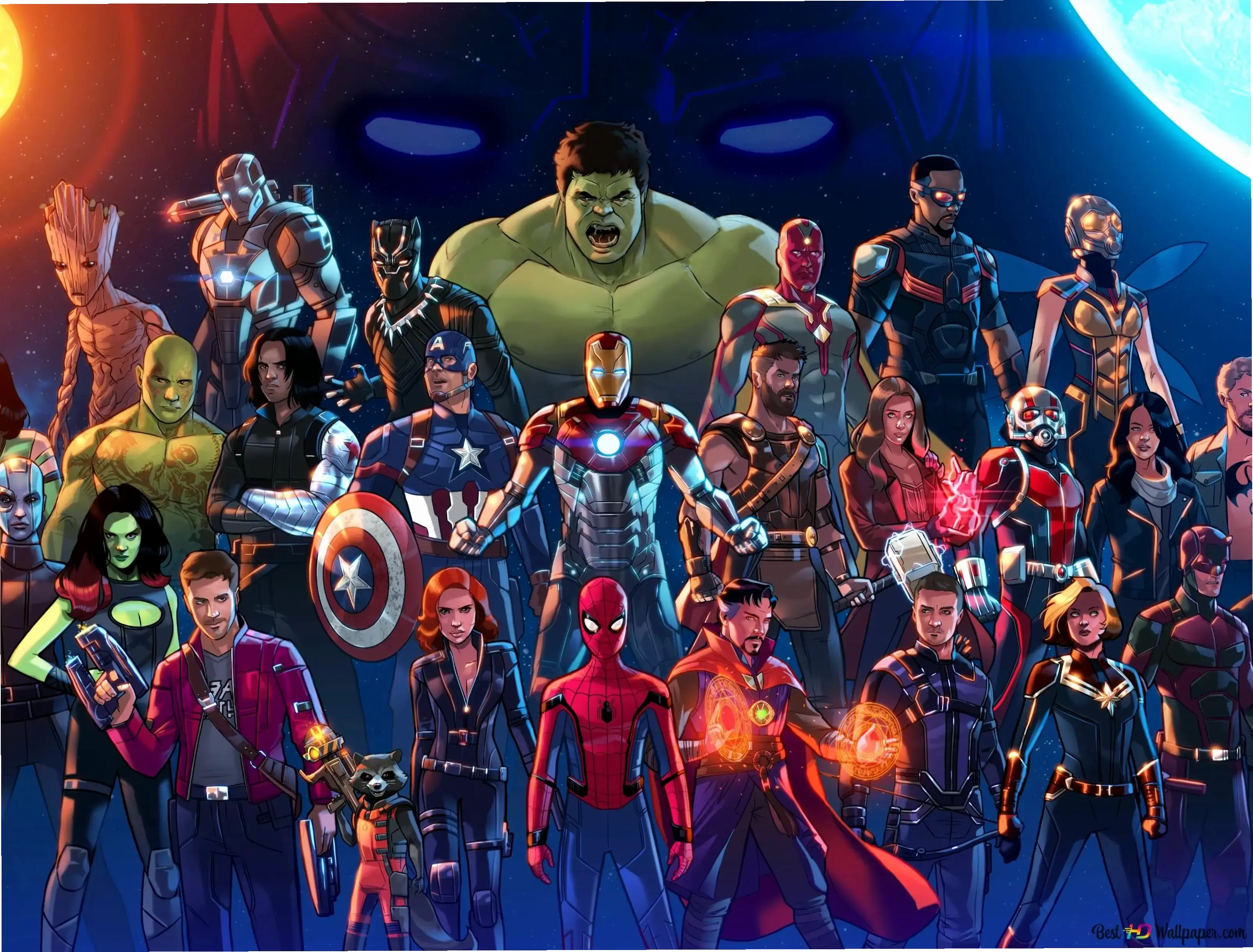 Hình nền Marvel tối giản tinh tế, mang lại sự thanh lịch và mạnh mẽ cho màn hình của bạn!