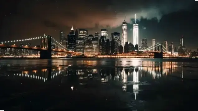 Hình nền New York neon rực rỡ, ánh sáng neon chói lọi làm nổi bật đêm đô thị, mang đến sự năng động và hấp dẫn cho màn hình.