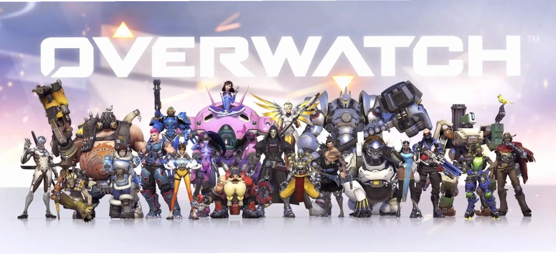 Hình nền Overwatch tối giản tinh tế, thiết kế đơn giản nhưng đầy sức hút và phong cách.