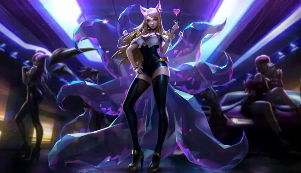 Hình nền showcase kỹ năng đặc sắc của tướng League of Legends, đầy năng lượng!
