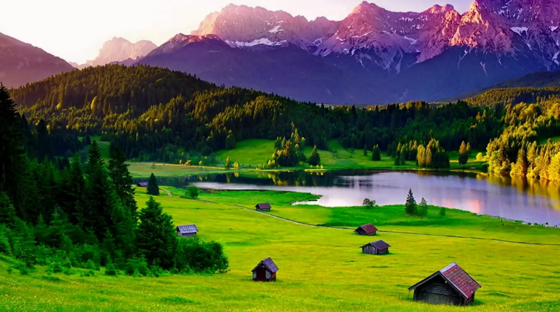 Hình nền thơ mộng với cảnh quan thiên nhiên, khơi dậy cảm xúc lãng mạn và tươi mới trong bạn.