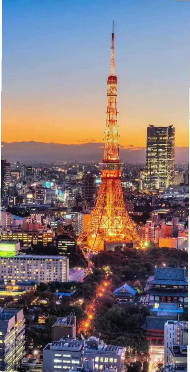 Hình nền Tokyo đêm lung linh với ánh đèn neon rực rỡ, biến màn hình bạn thành một phần của thành phố không ngủ.