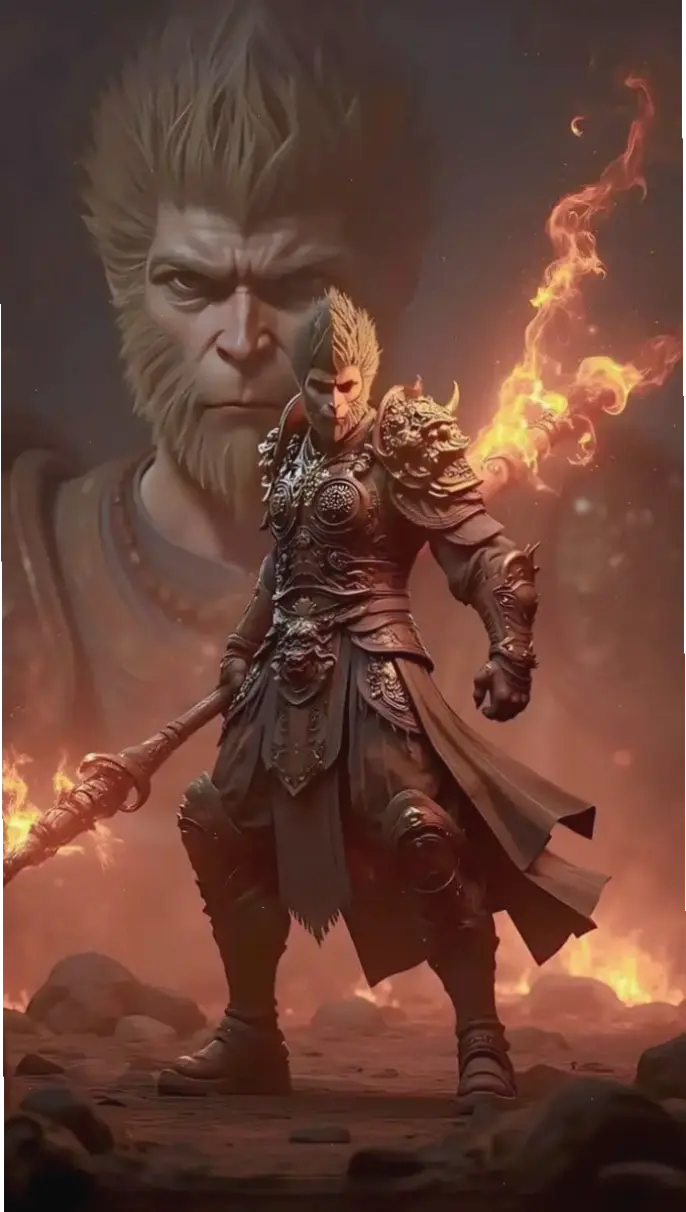 Hình nền Tôn Ngộ Không 4K: Khám phá sức mạnh vĩ đại của vị thần khỉ, mang hành trình Tây Du sống động đến màn hình desktop của bạn!