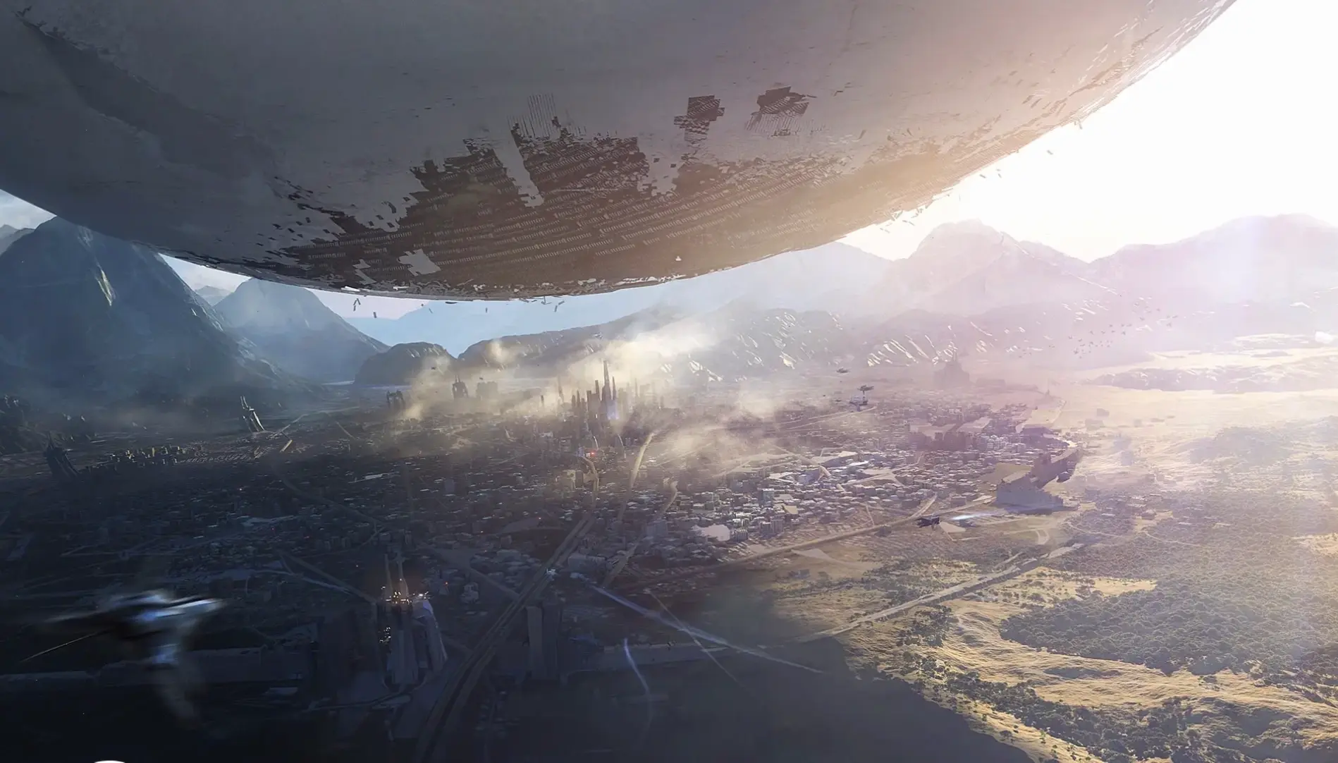 Hình nền vũ trụ Destiny rộng lớn, khám phá các hành tinh và vì sao đầy bí ẩn.