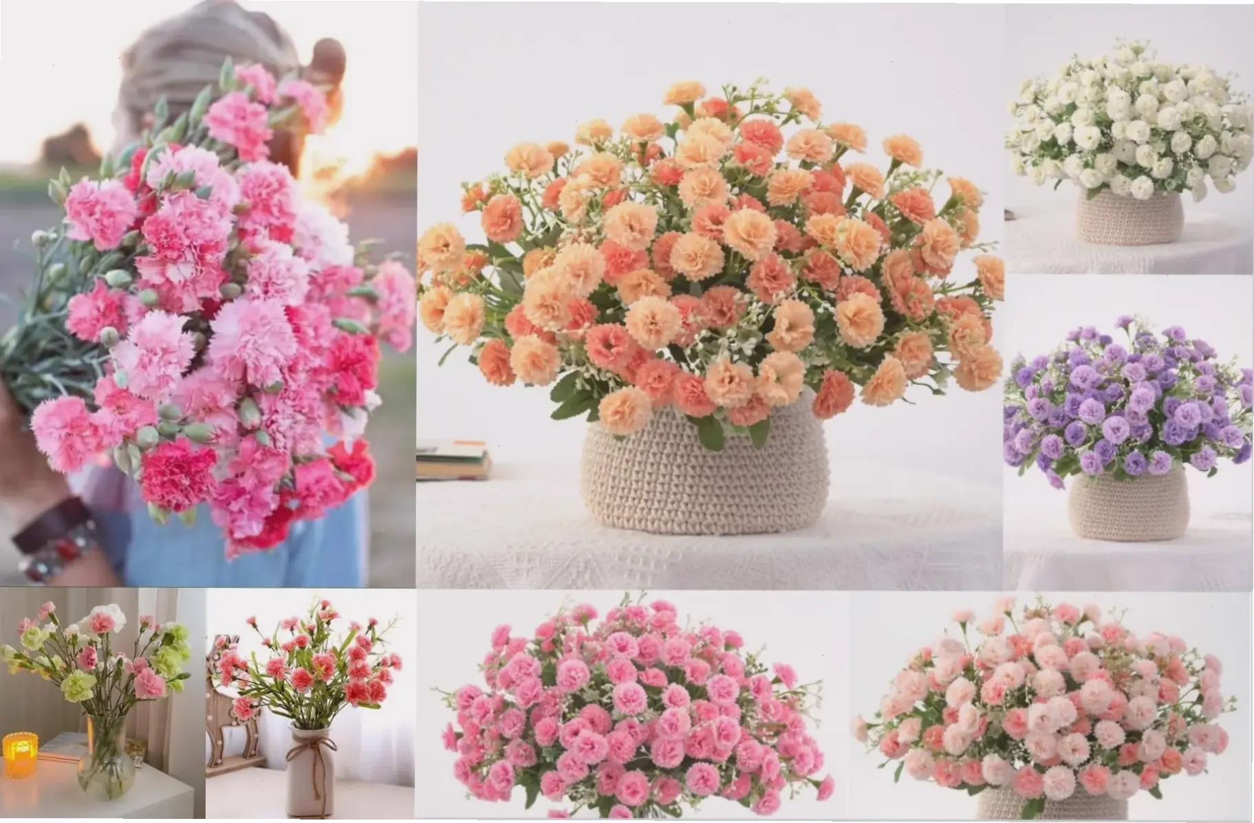 Hoa cẩm nhung cắm bình, cách đơn giản làm đẹp bàn làm việc với sắc màu tươi tắn.