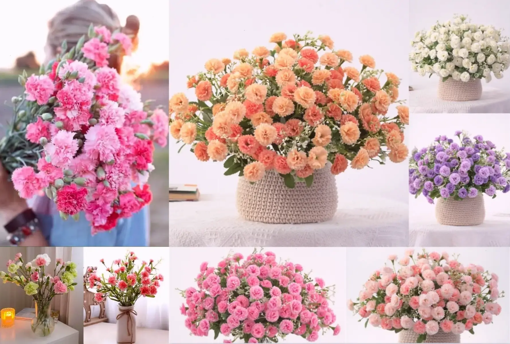 Hoa hồng cắm bình nở rộ, trang trí không gian sống thêm phần tươi mới và quyến rũ.