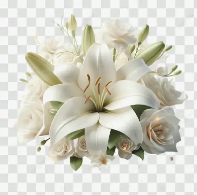 Hoa huệ tây trong ngày cưới tượng trưng cho tình yêu vĩnh cửu và hạnh phúc viên mãn.