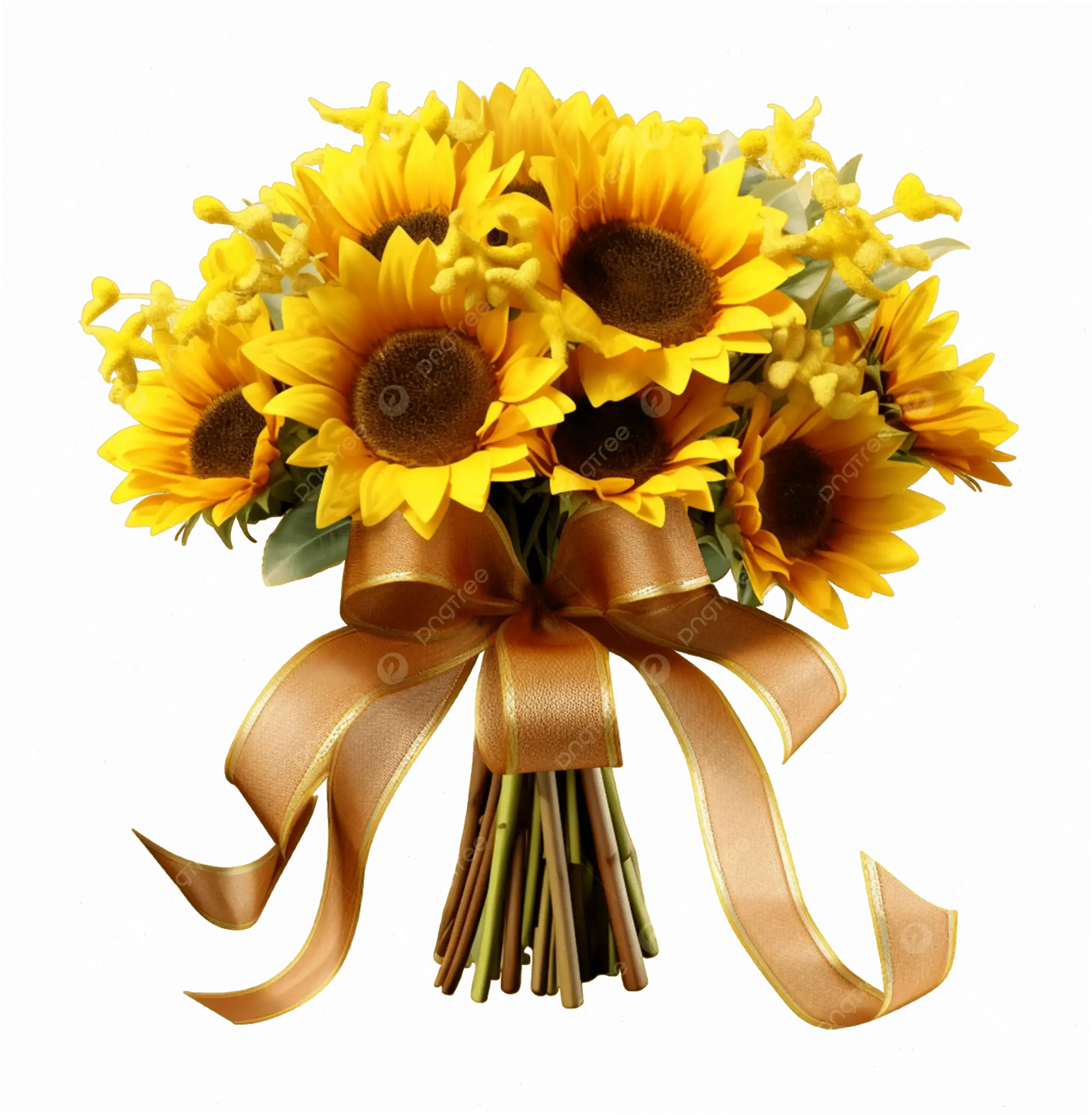 Hoa hướng dương cho tiệc cưới, tượng trưng cho hạnh phúc và tình yêu vĩnh cửu.