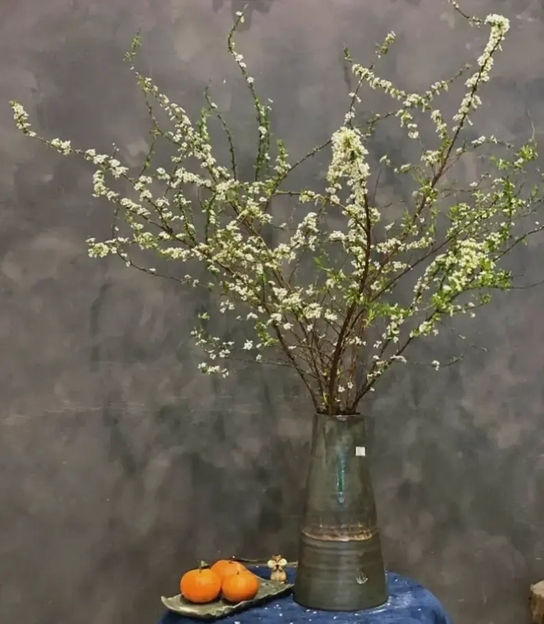 Hoa mai cắm bình đơn giản, tạo góc trang trí thanh lịch, tươi mát và đầy sức sống cho mọi không gian.