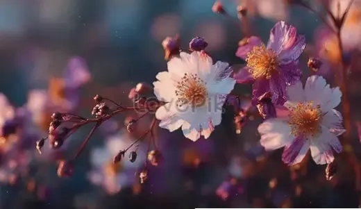 Hoa mai nở rộ hoàng hôn tạo bức tranh lãng mạn, với ánh sáng dịu dàng ôm ấp từng cánh hoa.