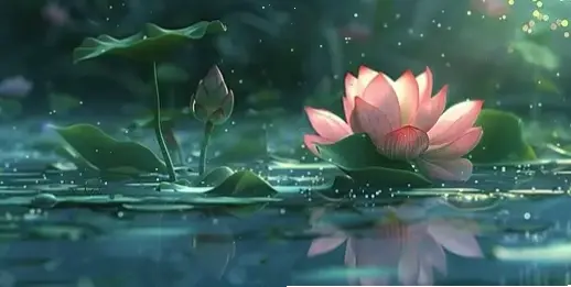 Hoa sen cắm bình, đồng hành trong hành trình thiền định, mang đến sự tĩnh lặng và bình yên sâu lắng.