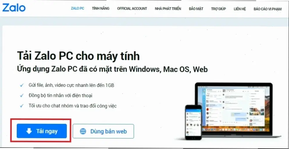 Hướng dẫn tải Zalo cho Windows