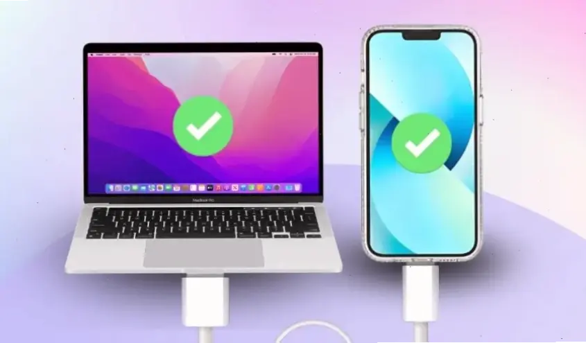 Kết nối iPhone với laptop qua Bluetooth và không dây