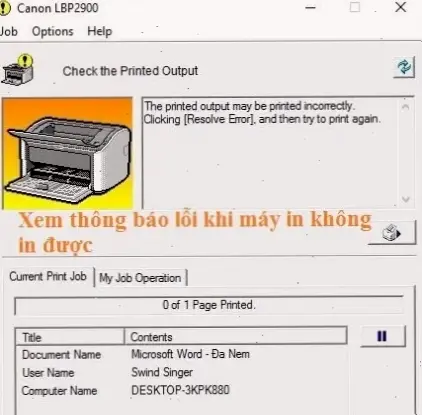 Kiểm tra mực in và giấy