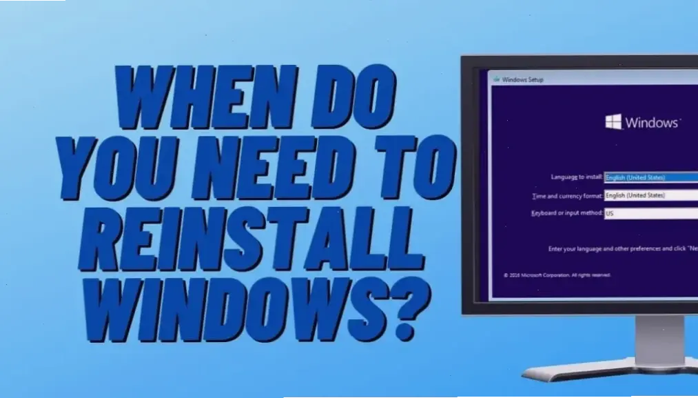 Lý do chính để cài lại Win