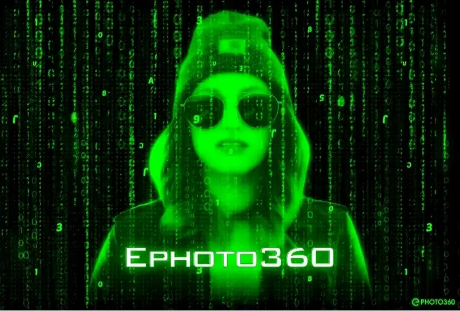 Mã xanh Matrix làm hình nền, biến màn hình thành cổng thực tế ảo đầy kịch tính.