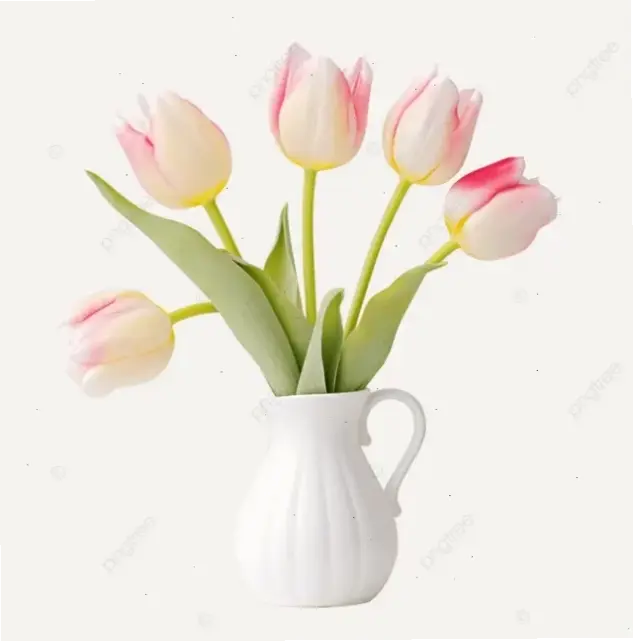 Ngắm nhìn hoa tulip cắm bình đẹp, sự kết hợp hoàn hảo giữa thiên nhiên và nghệ thuật.