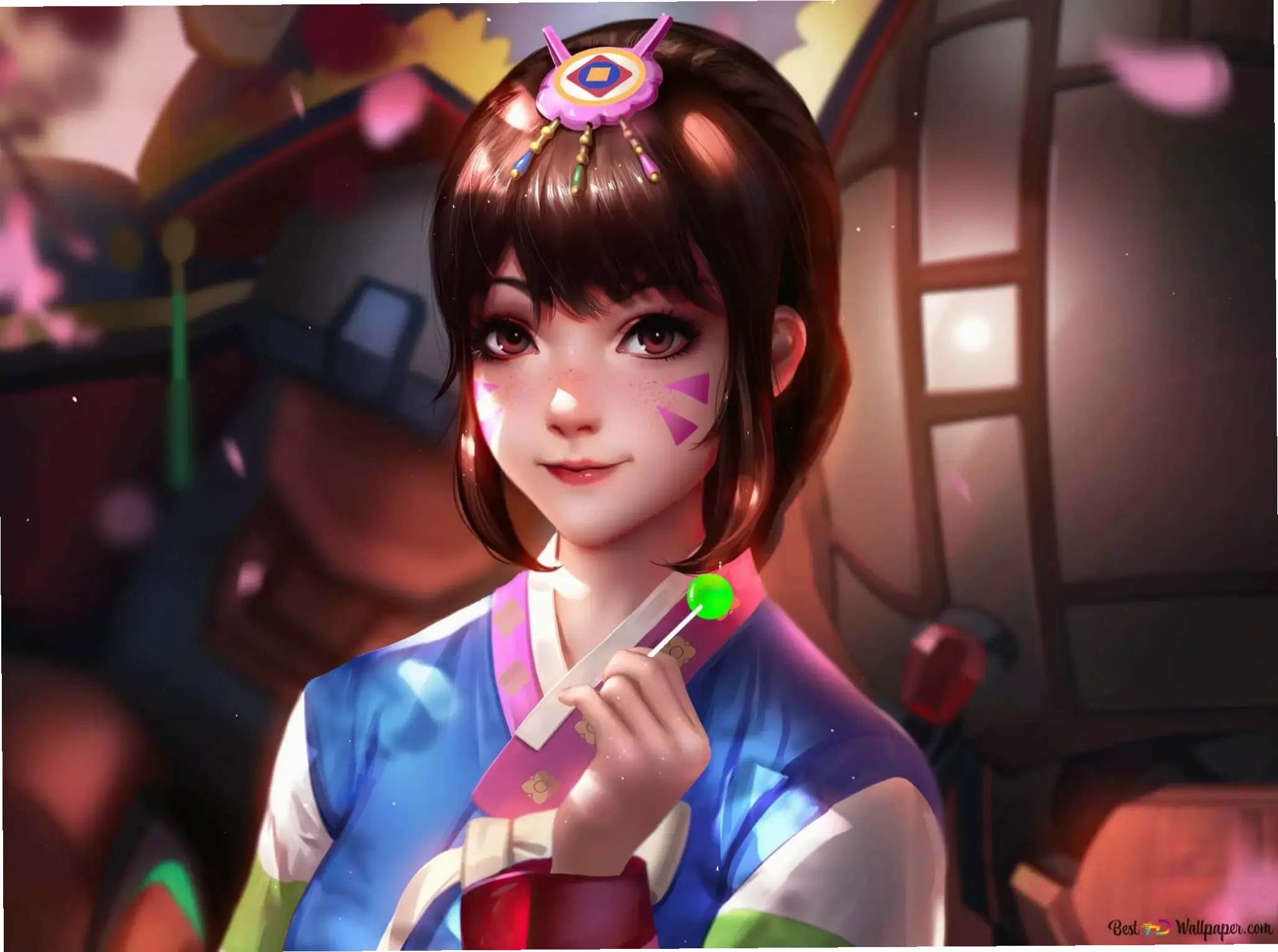 Nghệ thuật Overwatch độc đáo, kết hợp phong cách tương lai và sáng tạo đầy cảm hứng.