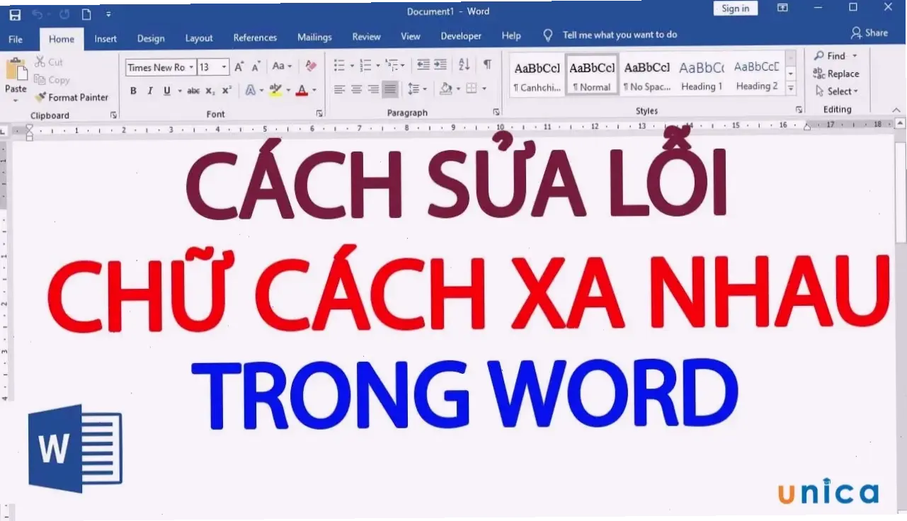 Nguyên nhân phổ biến của lỗi khoảng cách chữ