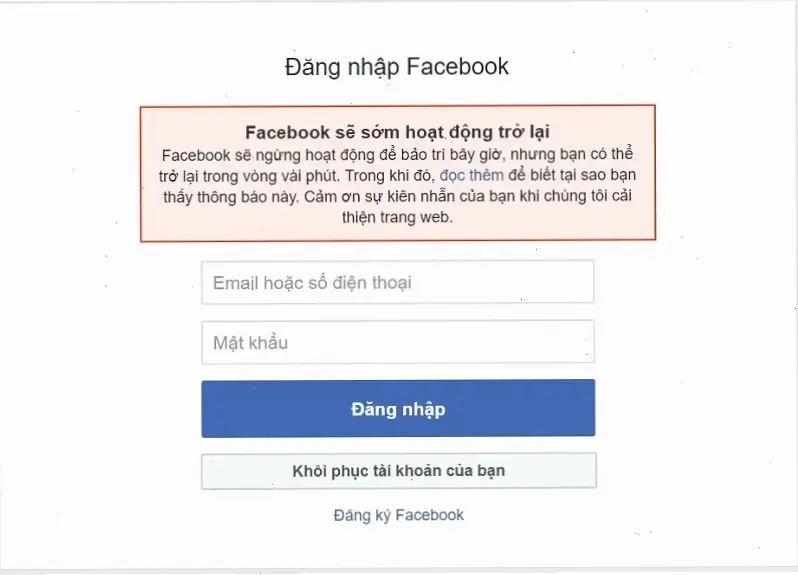 Nguyên Nhân Phổ Biến Của Lỗi Không Vào Được Facebook