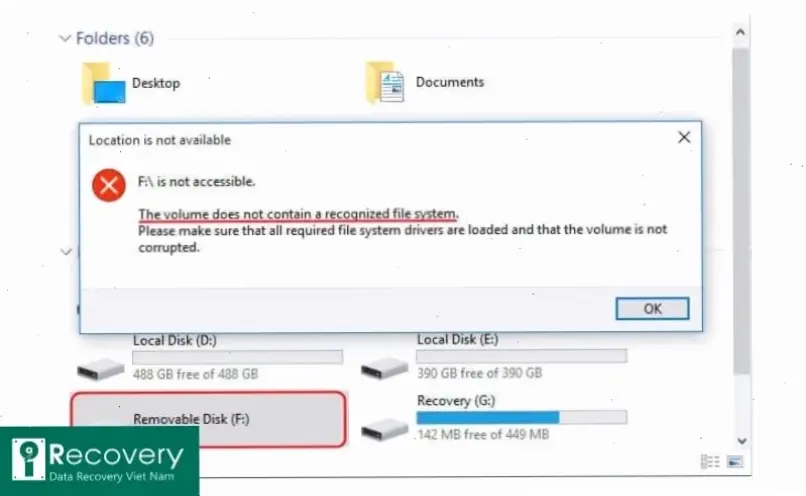 Nguyên nhân phổ biến của lỗi ổ cứng bị raw