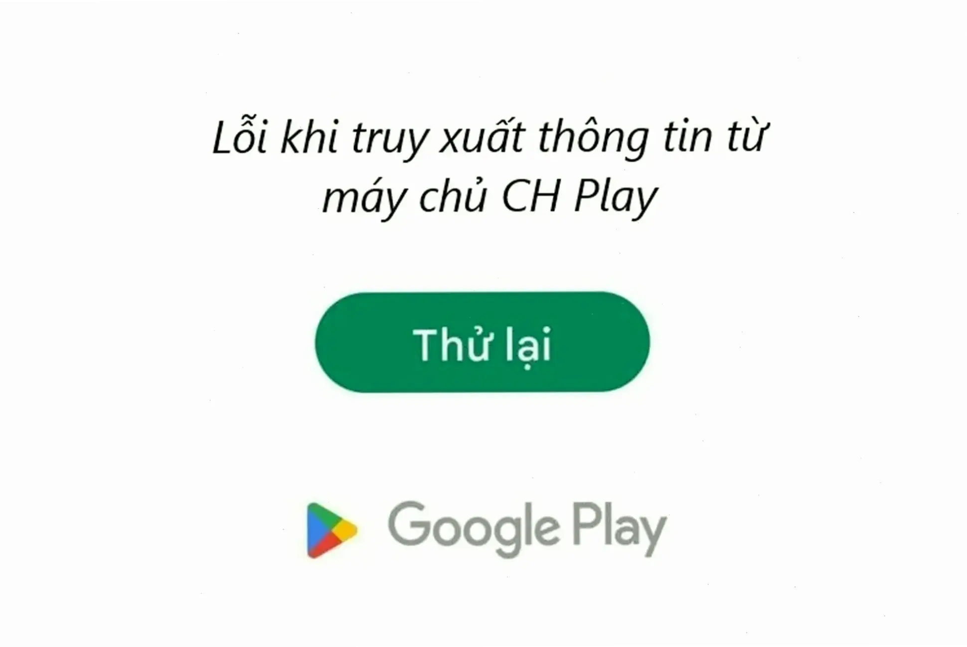 Nguyên nhân phổ biến của lỗi