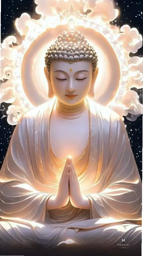 Phật ngọc tối giản, thiết kế đơn giản nhưng sâu sắc, giúp tập trung vào sự tĩnh lặng và nội tâm.