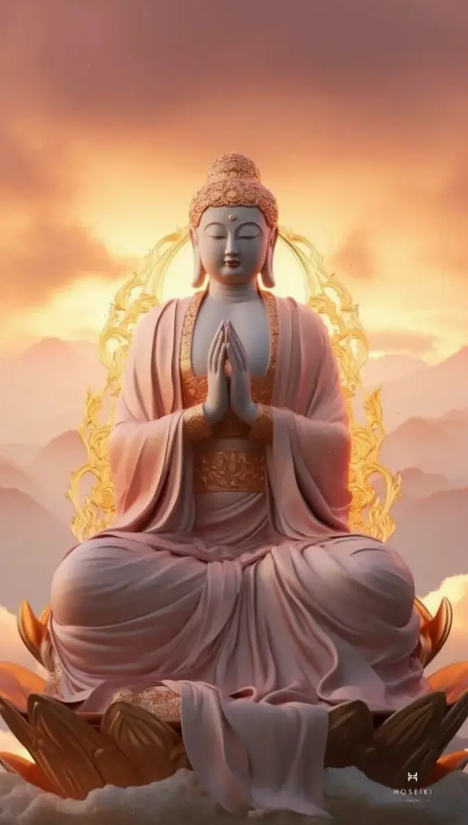 Phật Thích Ca trong không gian tâm linh, kết nối bạn với nguồn năng lượng vũ trụ và mang lại sự bình an tuyệt đối.