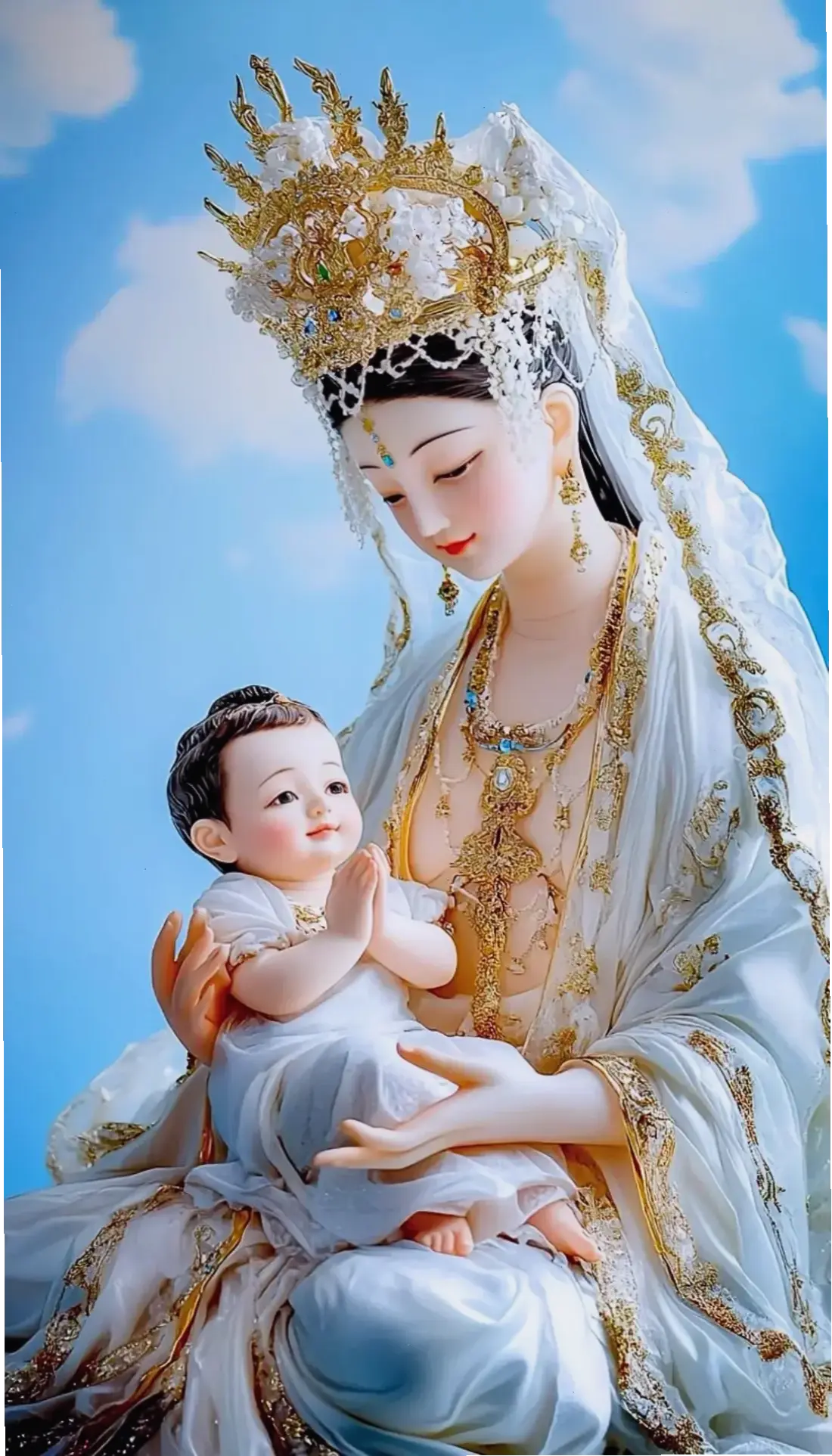 Quan Âm tối giản, thiết kế tinh tế và đơn giản, mang lại sự thanh thản và kết nối tâm linh trong cuộc sống hàng ngày.