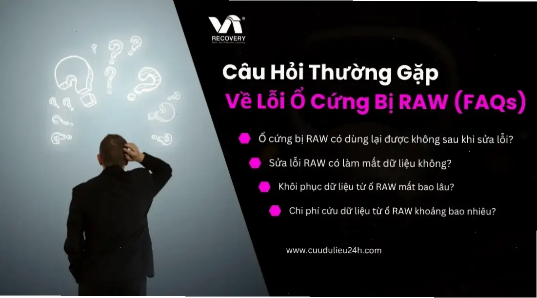 Sai lầm thường gặp khi sửa lỗi ổ cứng bị raw