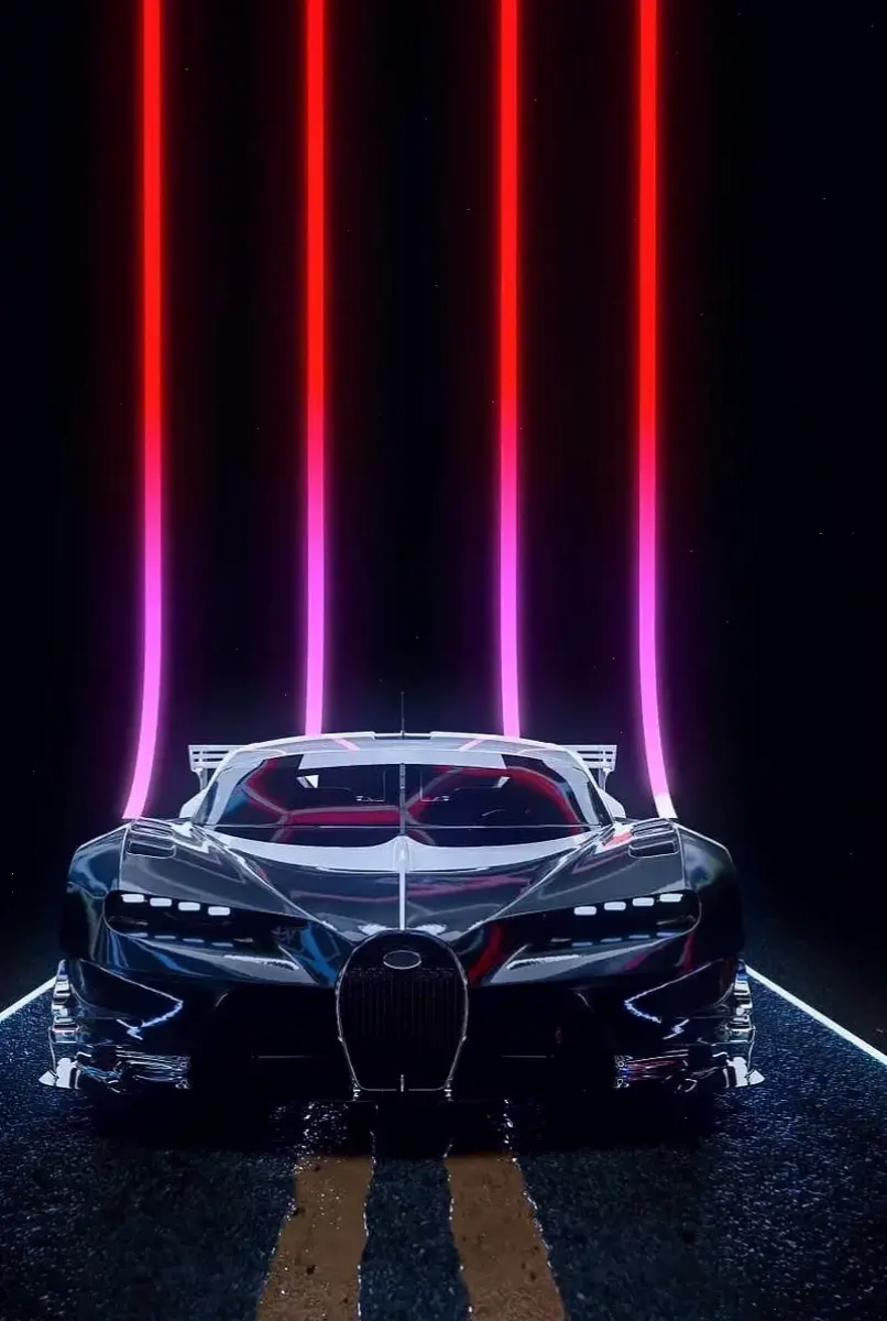 Siêu xe Bugatti trên đường phố, sự kết hợp hoàn hảo giữa công nghệ tiên tiến và phong cách đường phố thực tế.