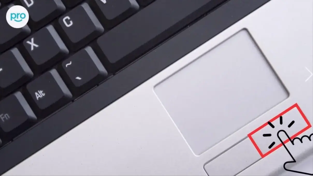 Sử dụng chuột ngoài để click chuột phải trên laptop Dell