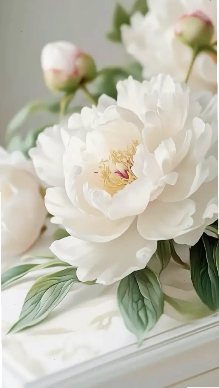 Sử dụng hoa mẫu đơn để trang trí, tạo nên không gian sống động và hấp dẫn.