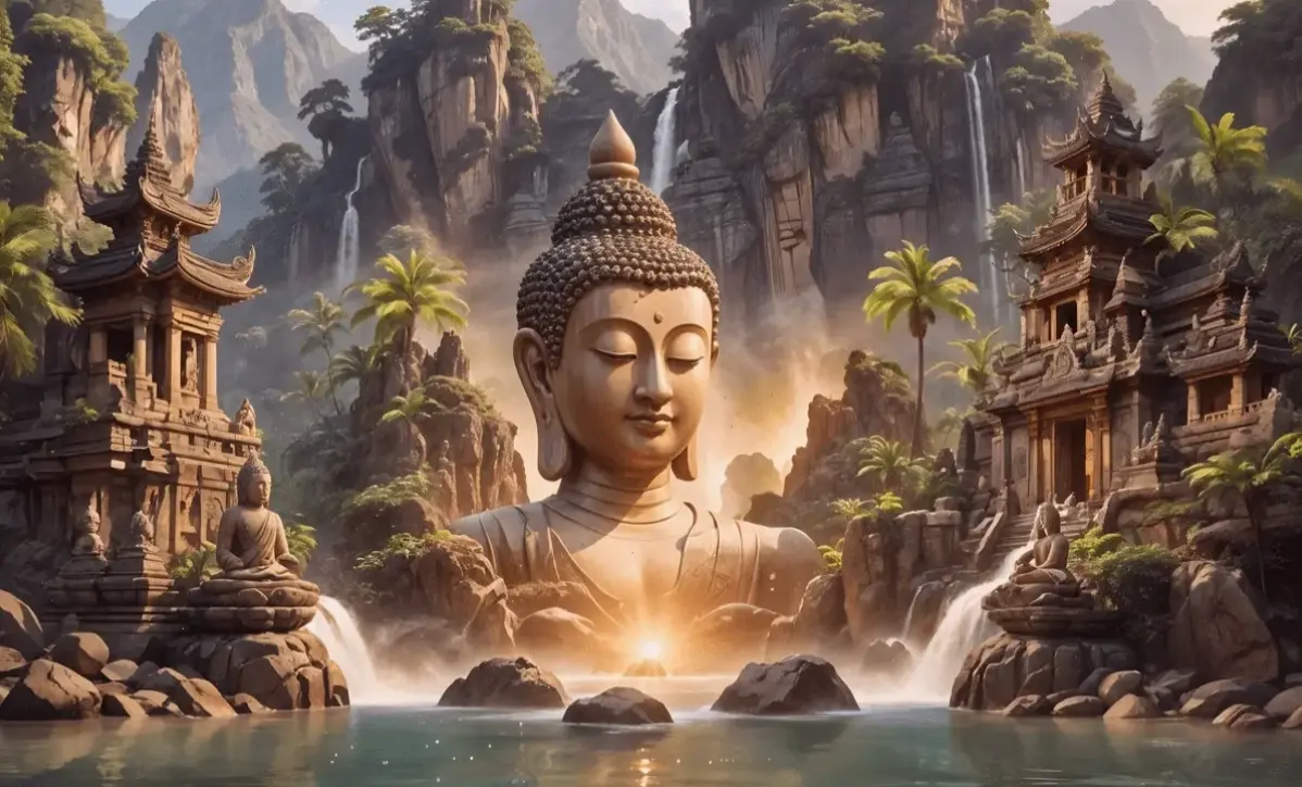 Sự tối giản thanh lịch của chùa Phật, giúp tâm hồn thư thái và tập trung.